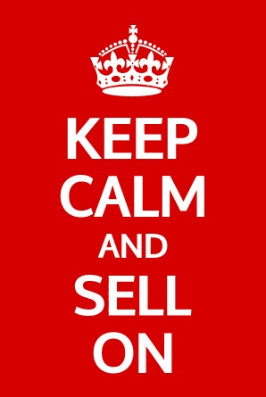 Graphic that says Keep Calm and Sell On in reference to Amazon Prime Day 2019